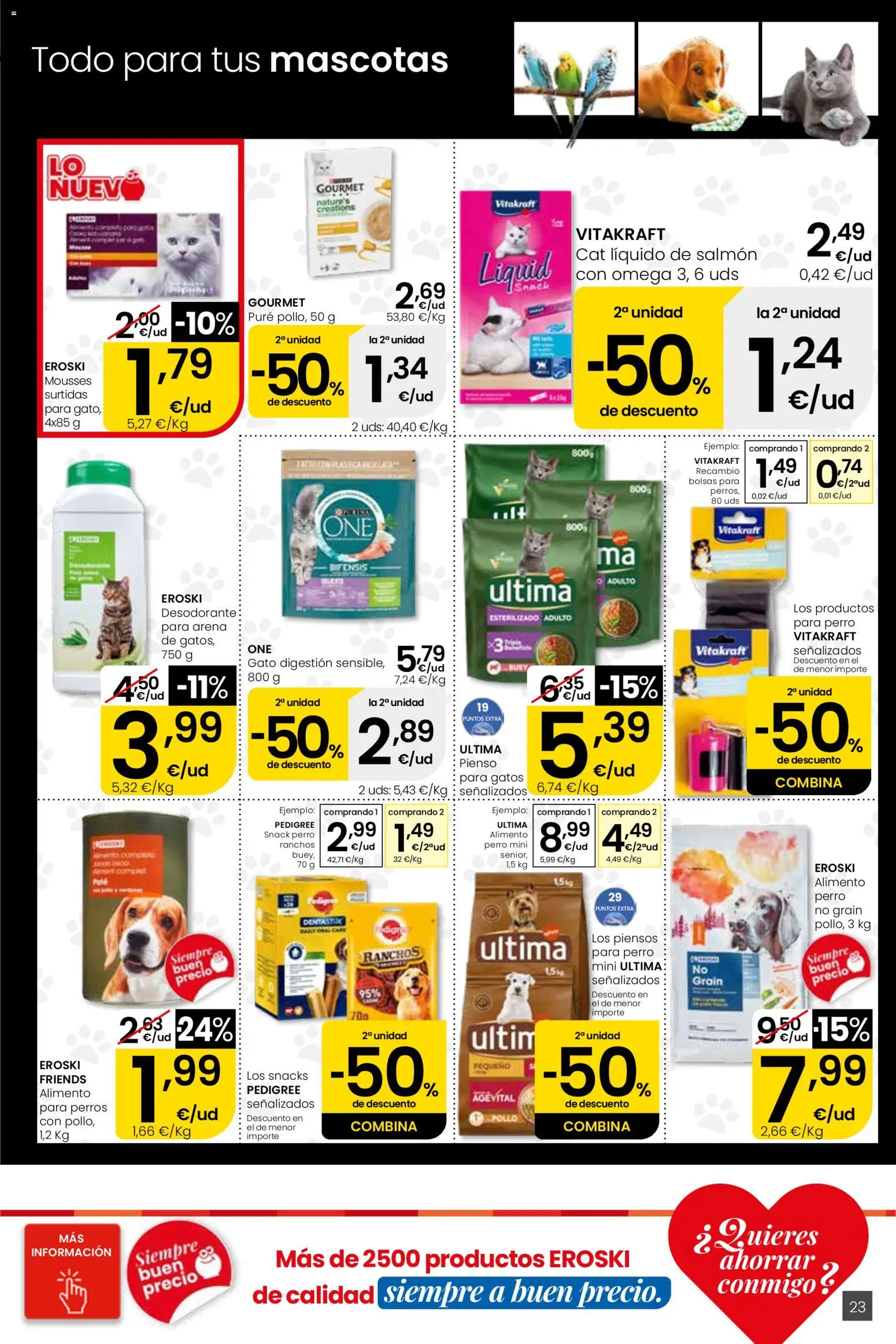 Eroski Quieres ahorrar conmigo Center │ válido desde el 16.04.2026 | Página: 23 | Productos: Desodorante, Paté