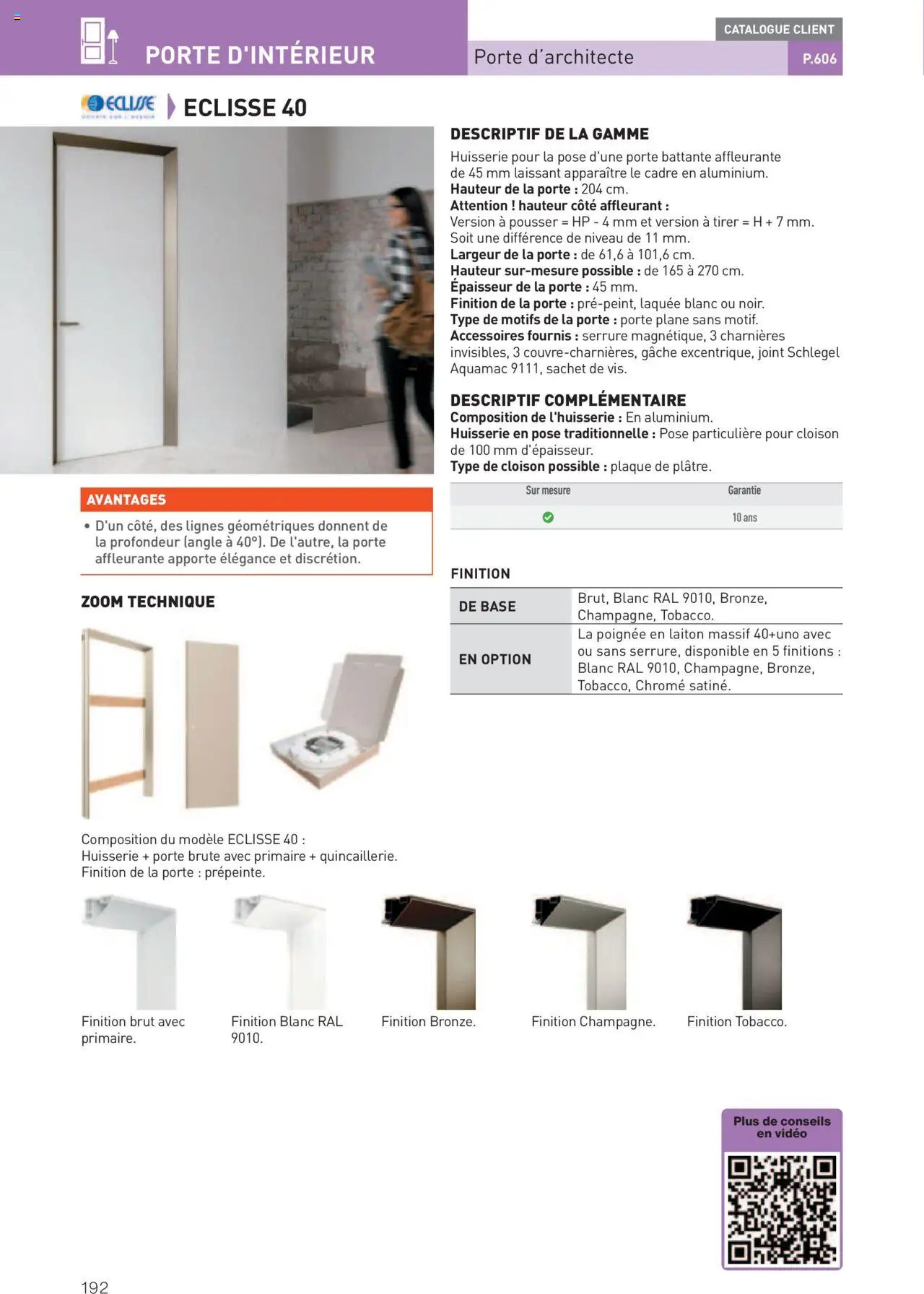  | Page: 192 | Produits: Vidéo, Base, Porte, Cadre