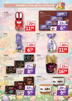 Ofertele Auchan valabile de la 25.03.2026 | Pagină: 39 | Produse: Lapte, Cremă, Ciocolată, Vin