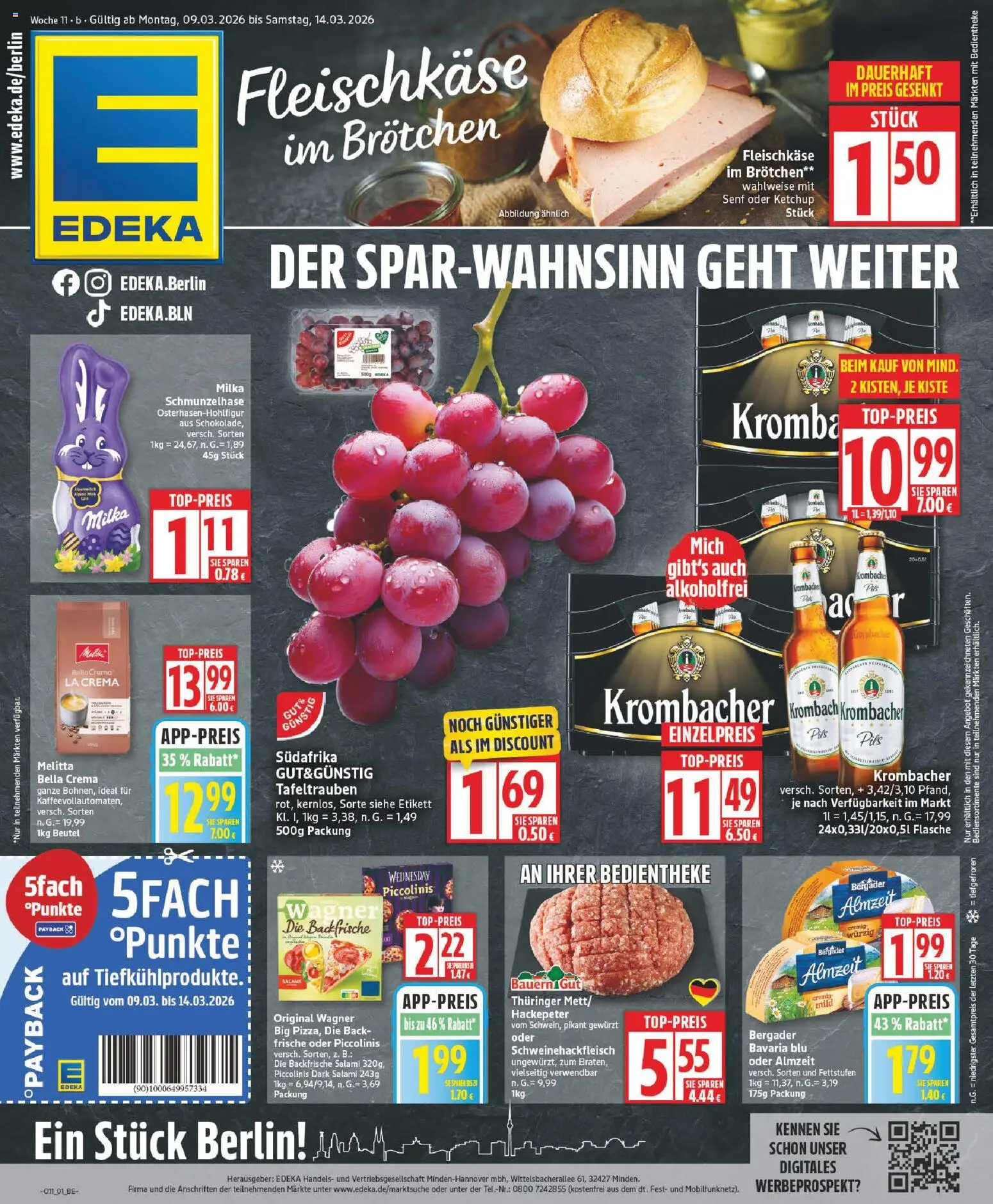 Edeka Prospekt 	 – gültig ab 09.03.2026 | Seite: 1