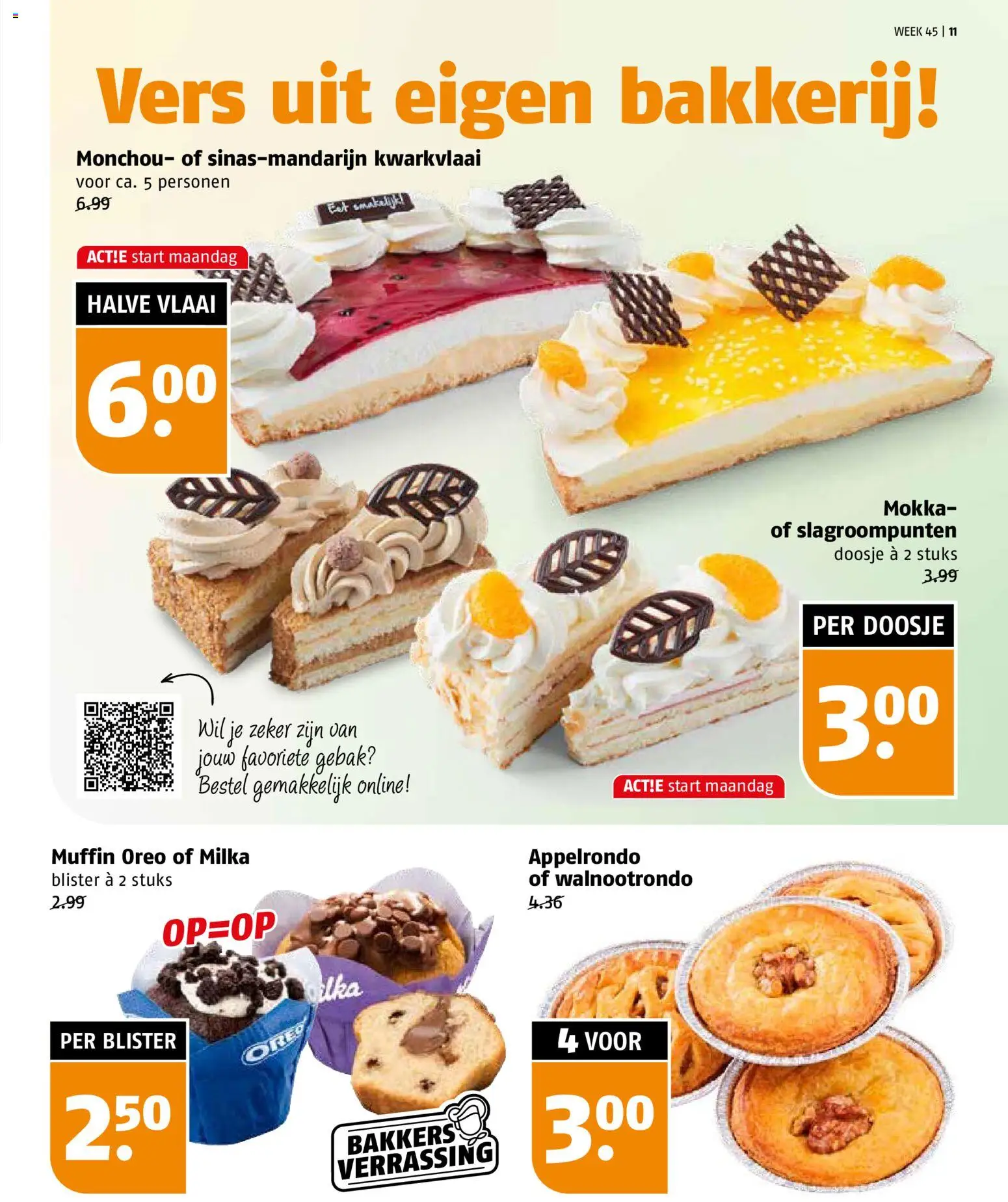 {H1} | Pagina: 11 | Producten: Muffin, Oreo, Bakkerij, Gebak