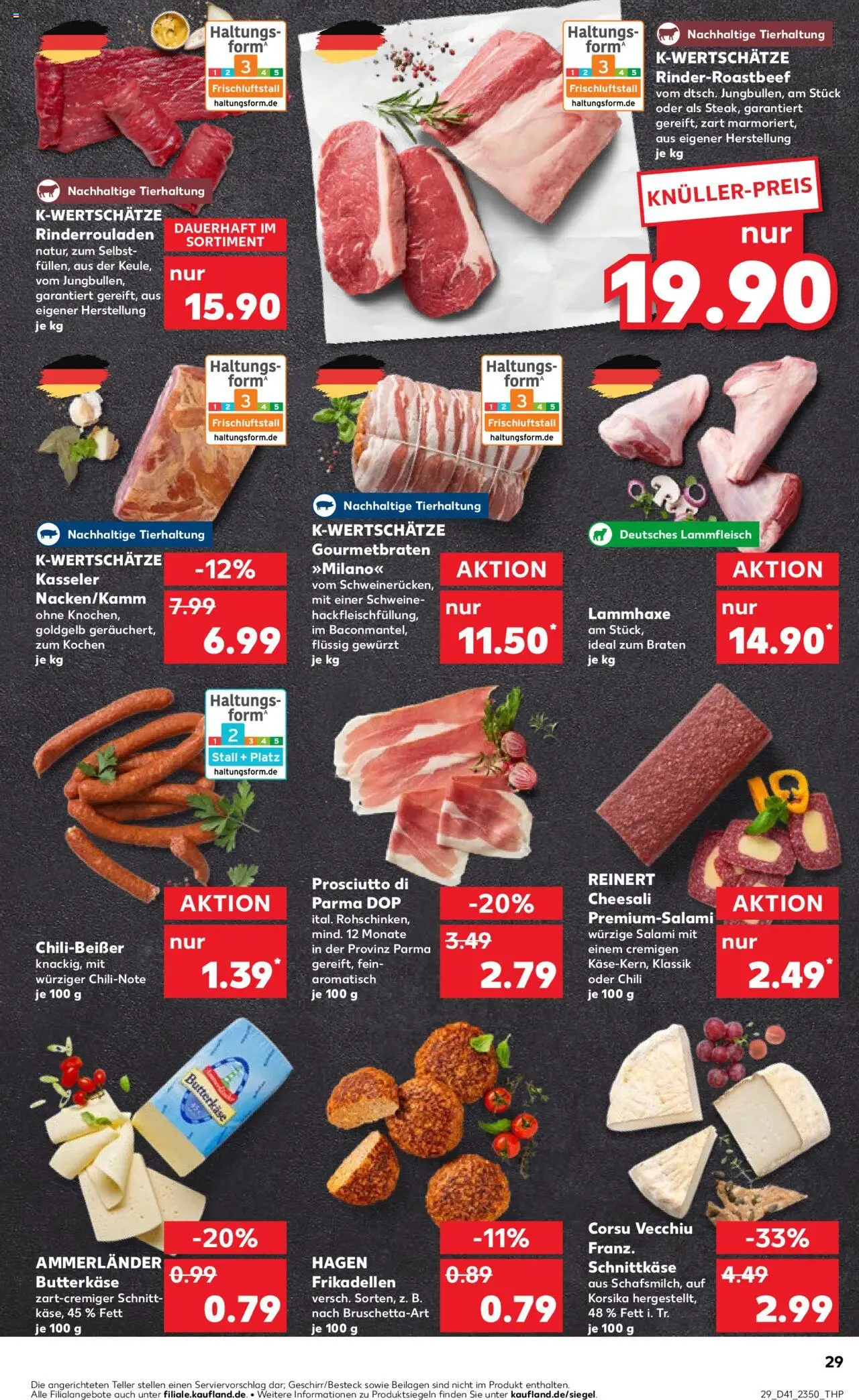 Kaufland prospekt Völklingen	 – gültig ab 12.10.2025 | Seite: 29 | Produkte: Rinderrouladen, Butter, Chili, Salami