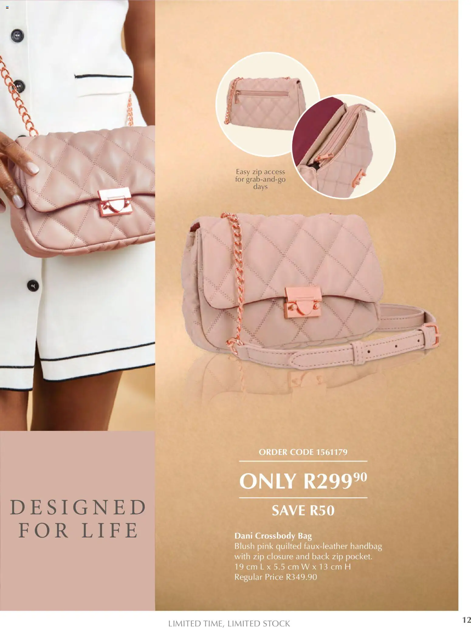 New Justine catalogue – valid from 20.01.2026 | Page: 12 | Products: Handbag, Bag, Blush, Stock