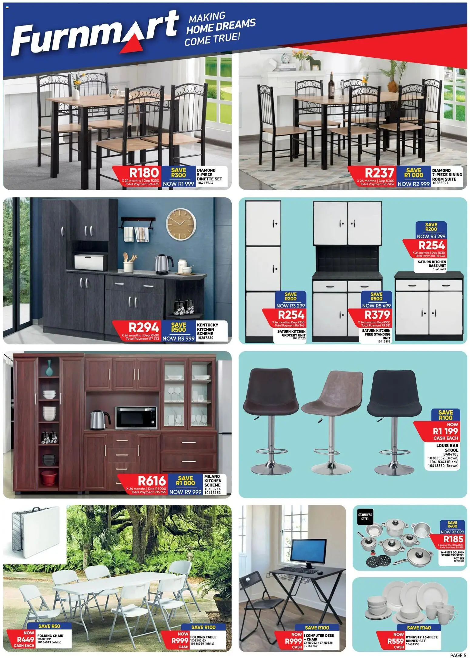 New Furnmart catalogue – valid from 06.04.2026 | Page: 2 | Products: Desk, Table, Chair, Bar stool