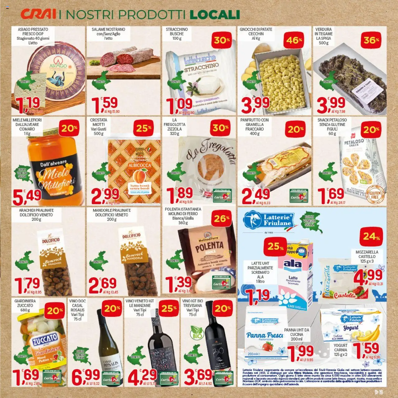 Volantino CRAI del 18.09.2025 | Pagina: 19 | Prodotti: Salame, Stracchino, Arachidi, Miele