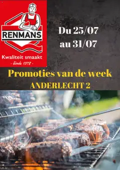 Renmans folder / publicité - Voorbeeld van een folder van Renmans, geldig van 25.07.2025
