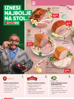 Katalog Interspar - Pregled kataloga iz trgovine Interspar, vrijedi od 25.03.2026 | Stranica: 2 | Proizvodi: Jaja, Meso, Šunka, Perutnina Ptuj