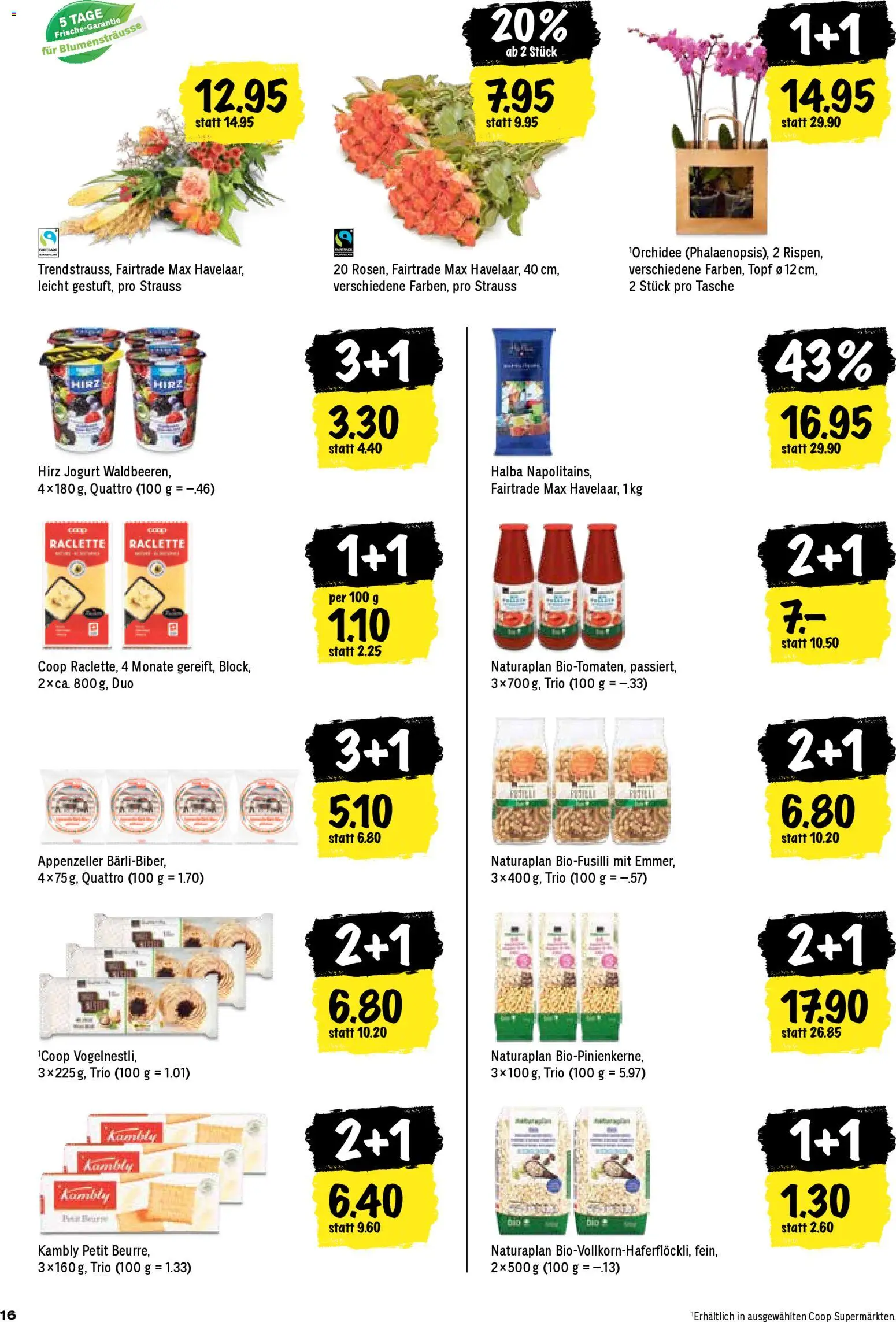 Coop Aktionen – gültig ab 29.12.2025 | Seite: 16 | Produkte: Pasta, Raclette, Tasche