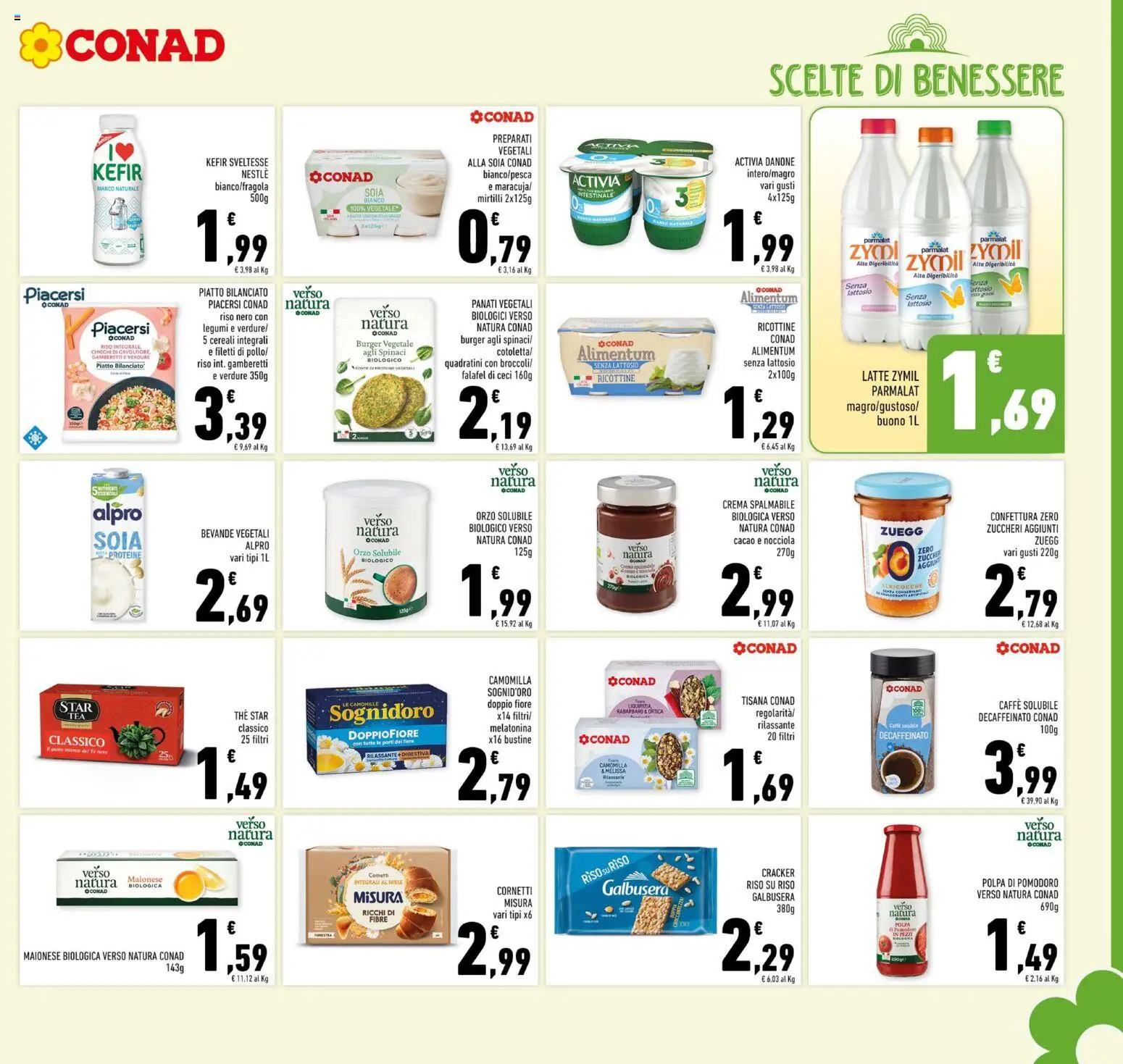 Volantino Conad del 08.04.2026 | Pagina: 7 | Prodotti: Legumi, Caffè, Mirtilli, Cavolfiore