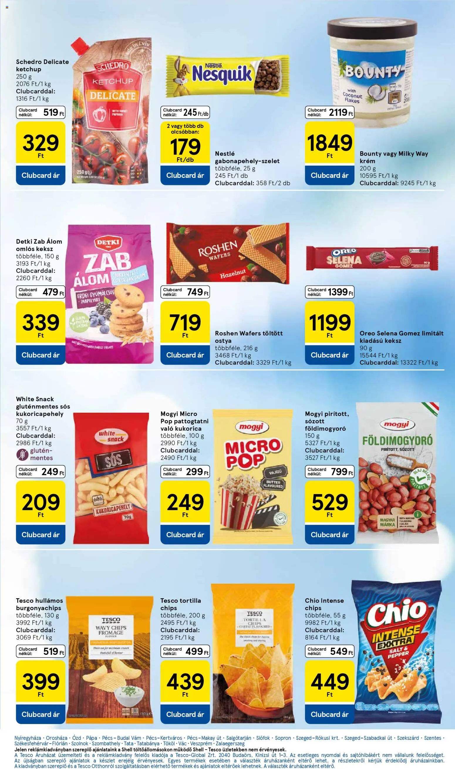 Tesco akciós ujság - amely érvényes a következő dátumtól: 22.01.2026 | Oldal: 17 | Termékek: Tortilla, Kukoricapehely, Gluténmentes, Keksz