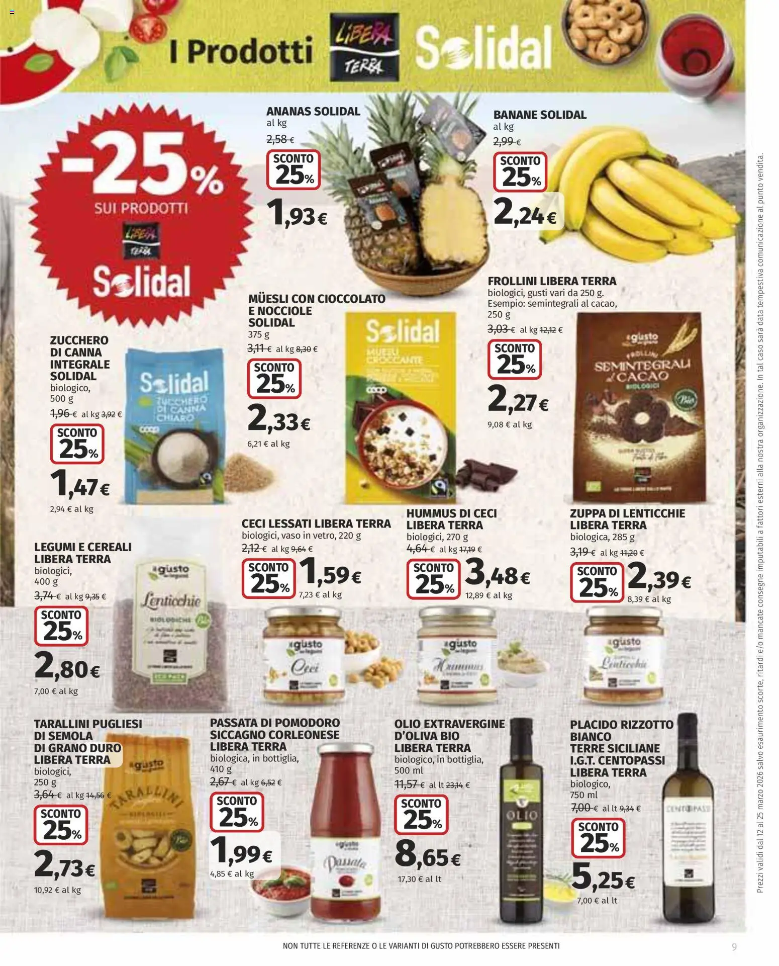 Volantino COOP del 12.03.2026 | Pagina: 9 | Prodotti: Muesli, Cereali, Zucchero, Frollini