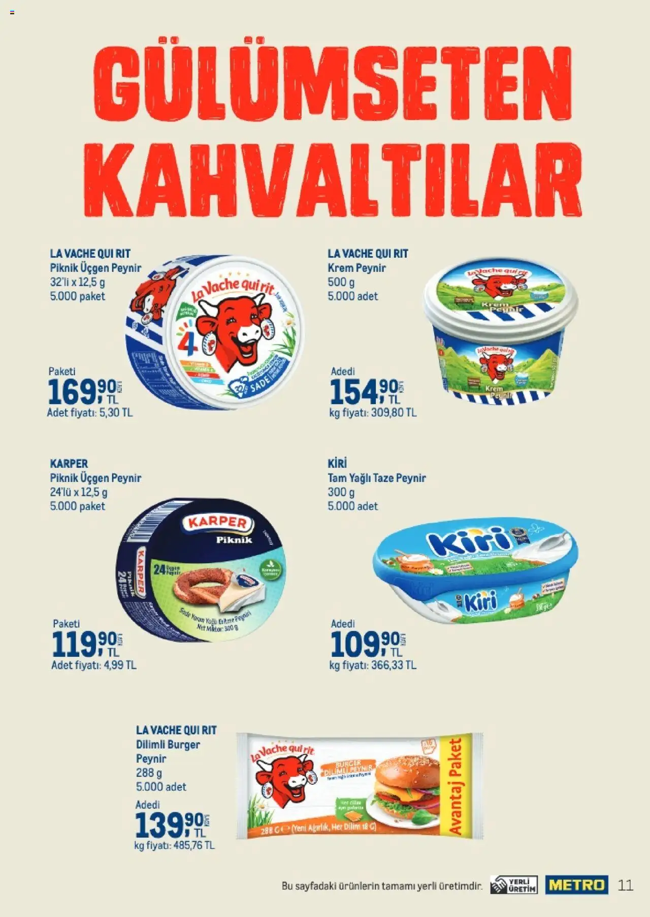 Metro Q4 Tedarikçi Flyer - 23.09.2025 tarihinden itibaren geçerlidir | Sayfa: 11 | Ürünler: Krem, Peynir
