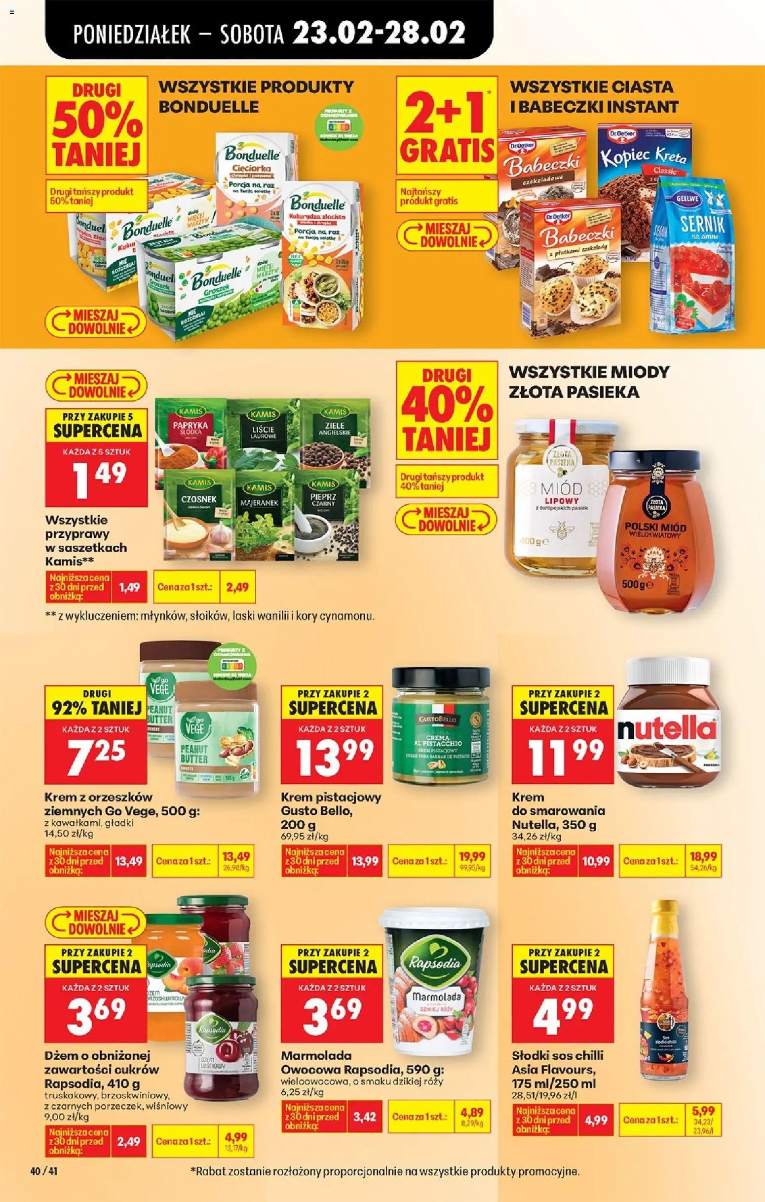 Biedronka Polsko leták od 23.02.2026 | Strana: 44 | Produkty: Džem, Krém, Crema