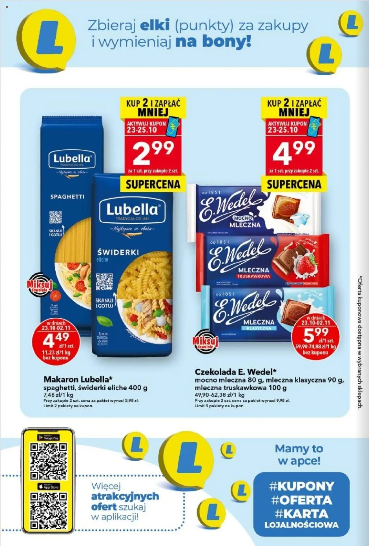 Lewiatan gazetka od 23.10.2025 | Strona: 2 | Produkty: Czekolada, Makaron
