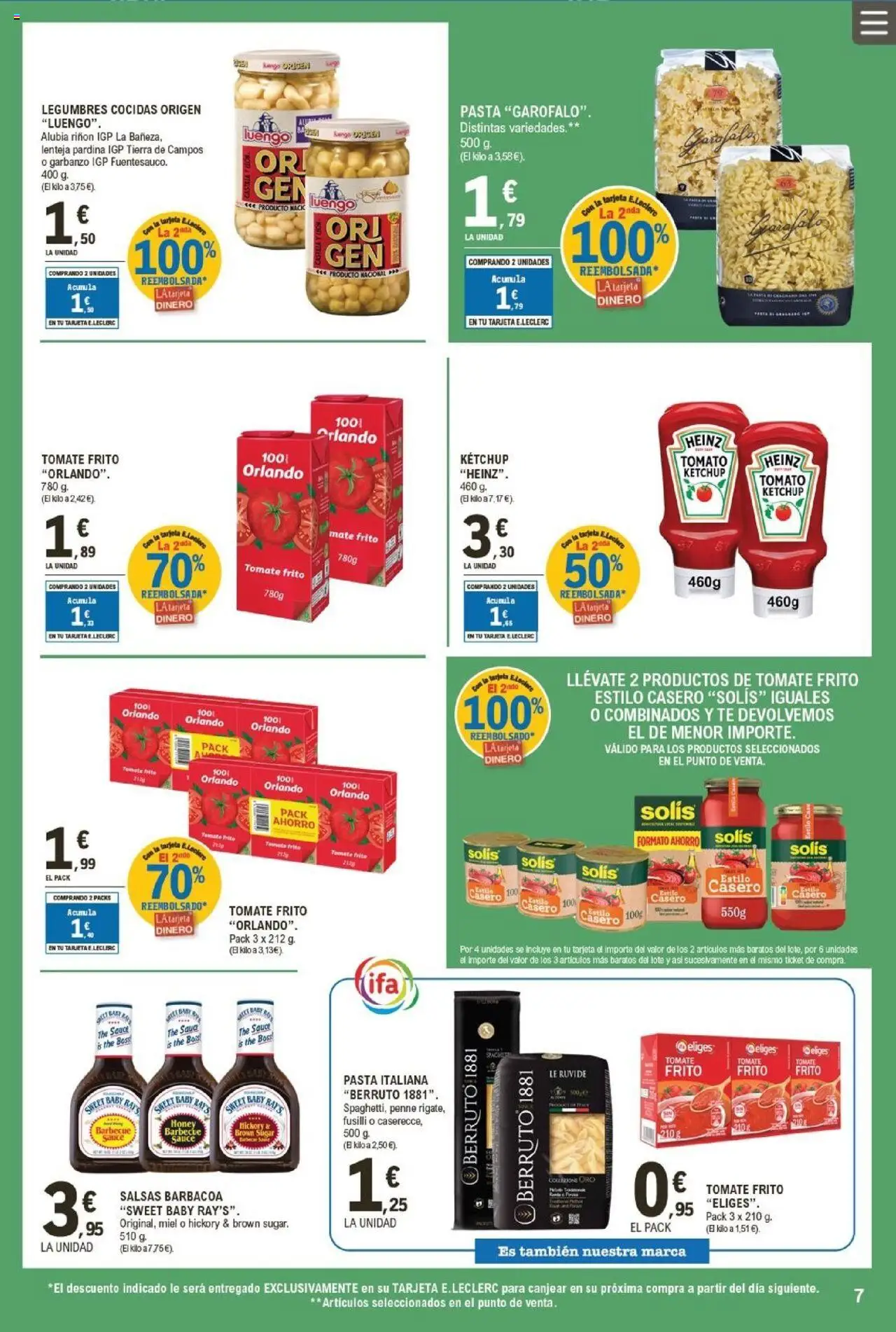 E.Leclerc folleto │ válido desde el 13.08.2025 | Página: 7 | Productos: Ψηφιακή κάμερα, Pasta, Té, Barbacoa