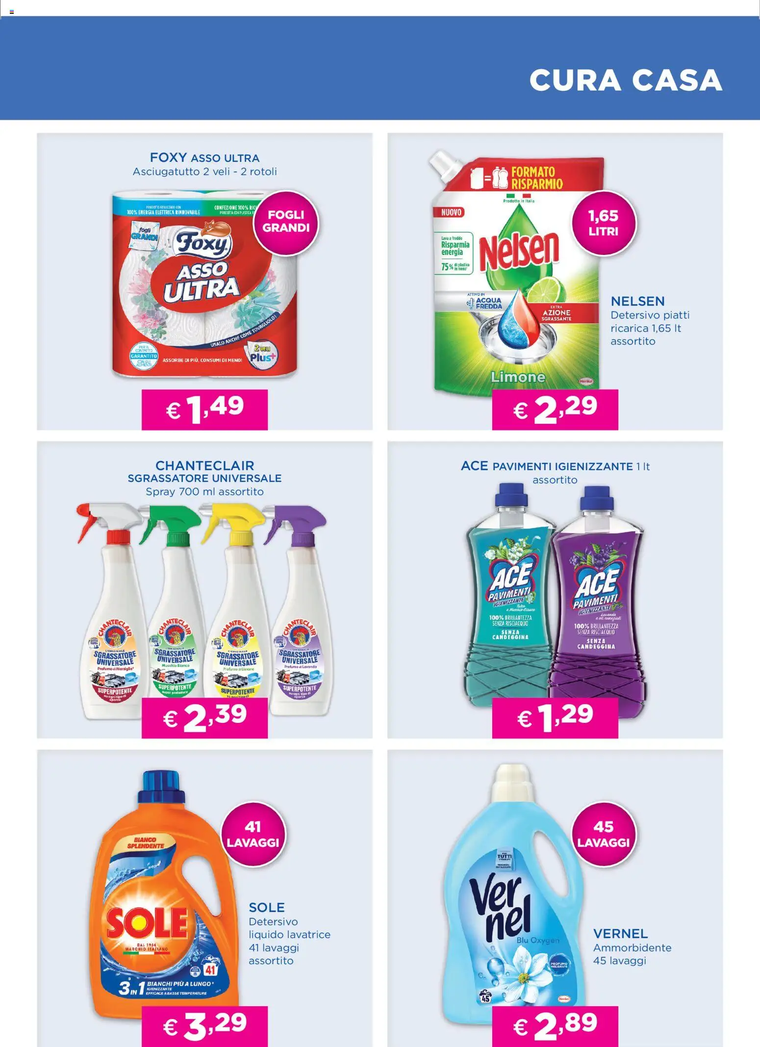 Volantino Acqua e Sapone del 31.03.2026 | Pagina: 7 | Prodotti: Ammorbidente, Candeggina, Lavatrice, Lavanda