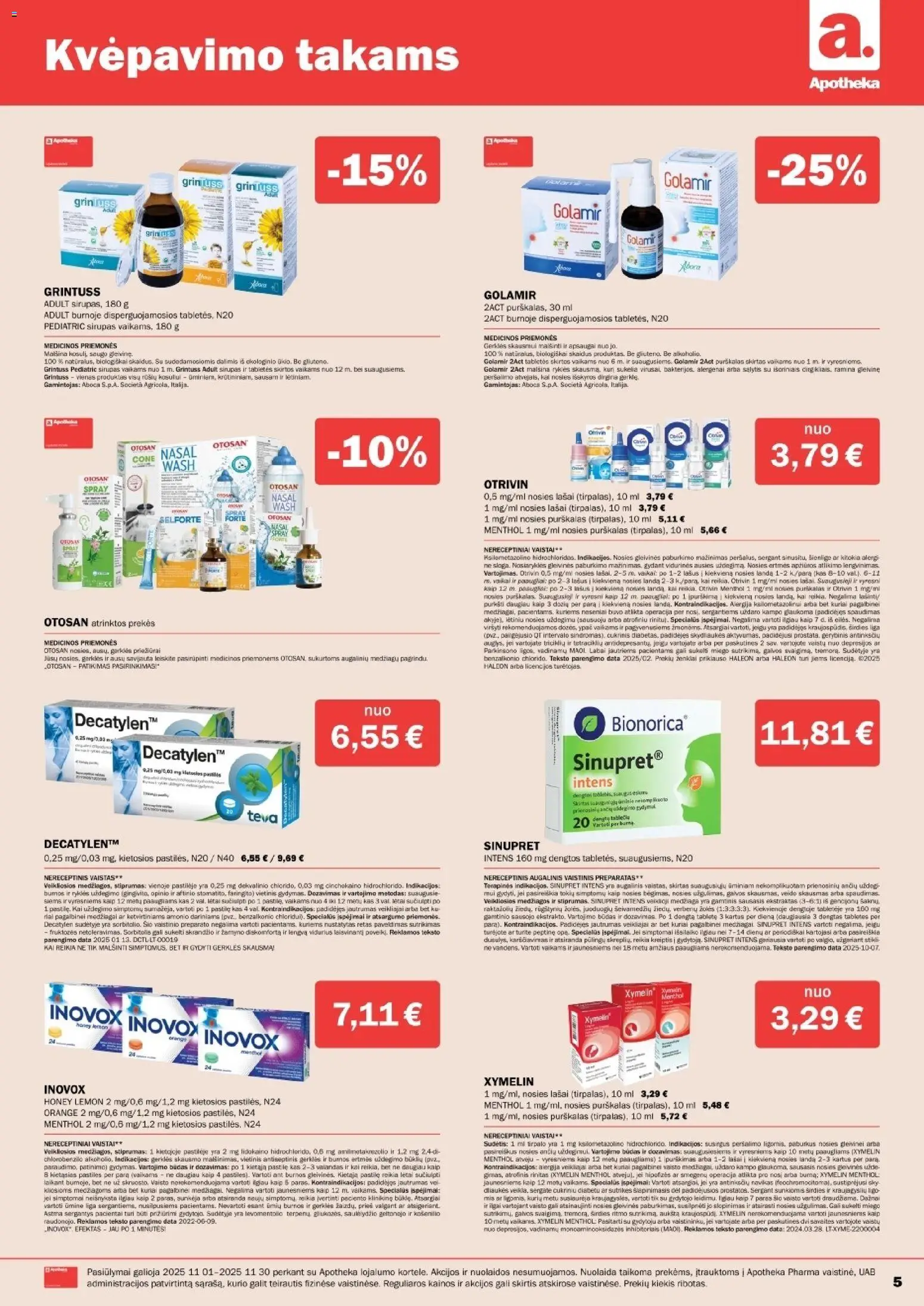 Apotheka akcijos nuo 01.11.2025 | Puslapis: 5