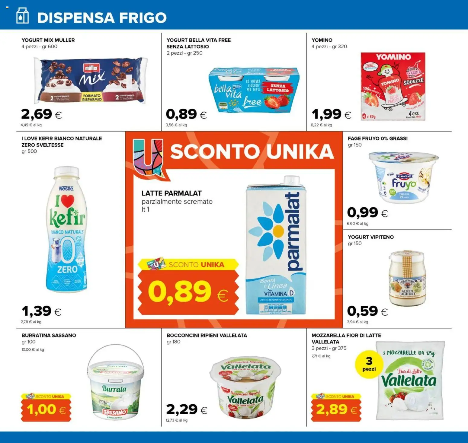 Volantino Oasi del 23.04.2026 | Pagina: 10 | Prodotti: Mozzarella, Latte, Latte parzialmente scremato, Burrata