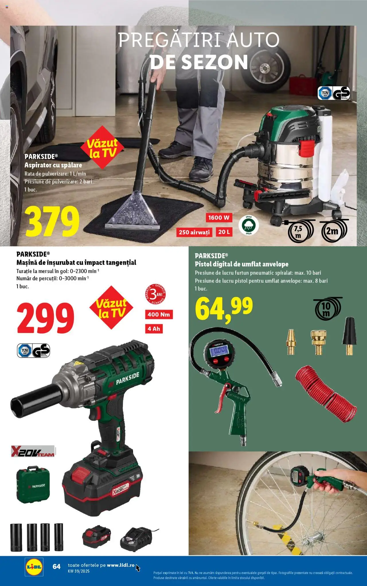 Noul catalog Lidl – valabil de la 22.09.2025 | Pagină: 64 | Produse: Aspirator, Rață, Peluş Köpek Yatağı
