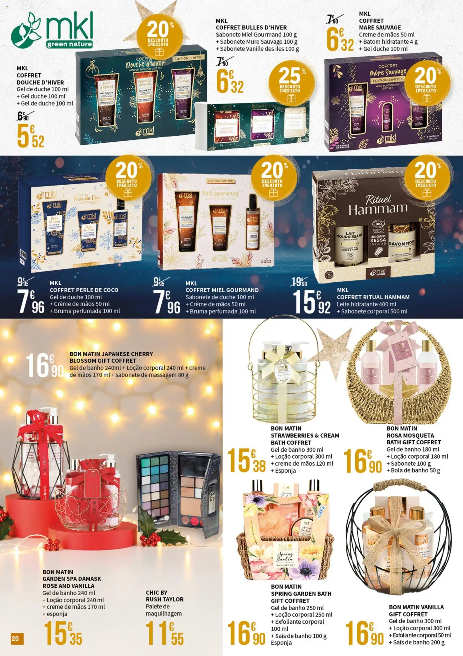 E.Leclerc - Folheto Parapharmacie Caldas da Rainha │ válido de 16.12.2025 | Página: 20 | Produtos: Gel de banho, Sabonete, Banho, Creme