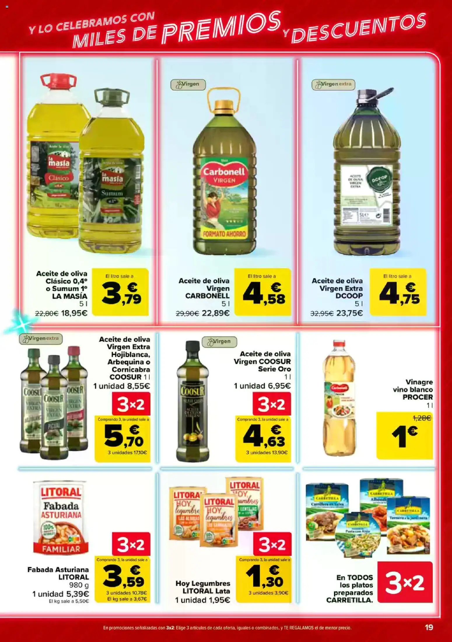 Carrefour folleto │ válido desde el 23.04.2026 | Página: 19 | Productos: Aceite, Vino, Aceite de oliva, Aceite de oliva virgen extra