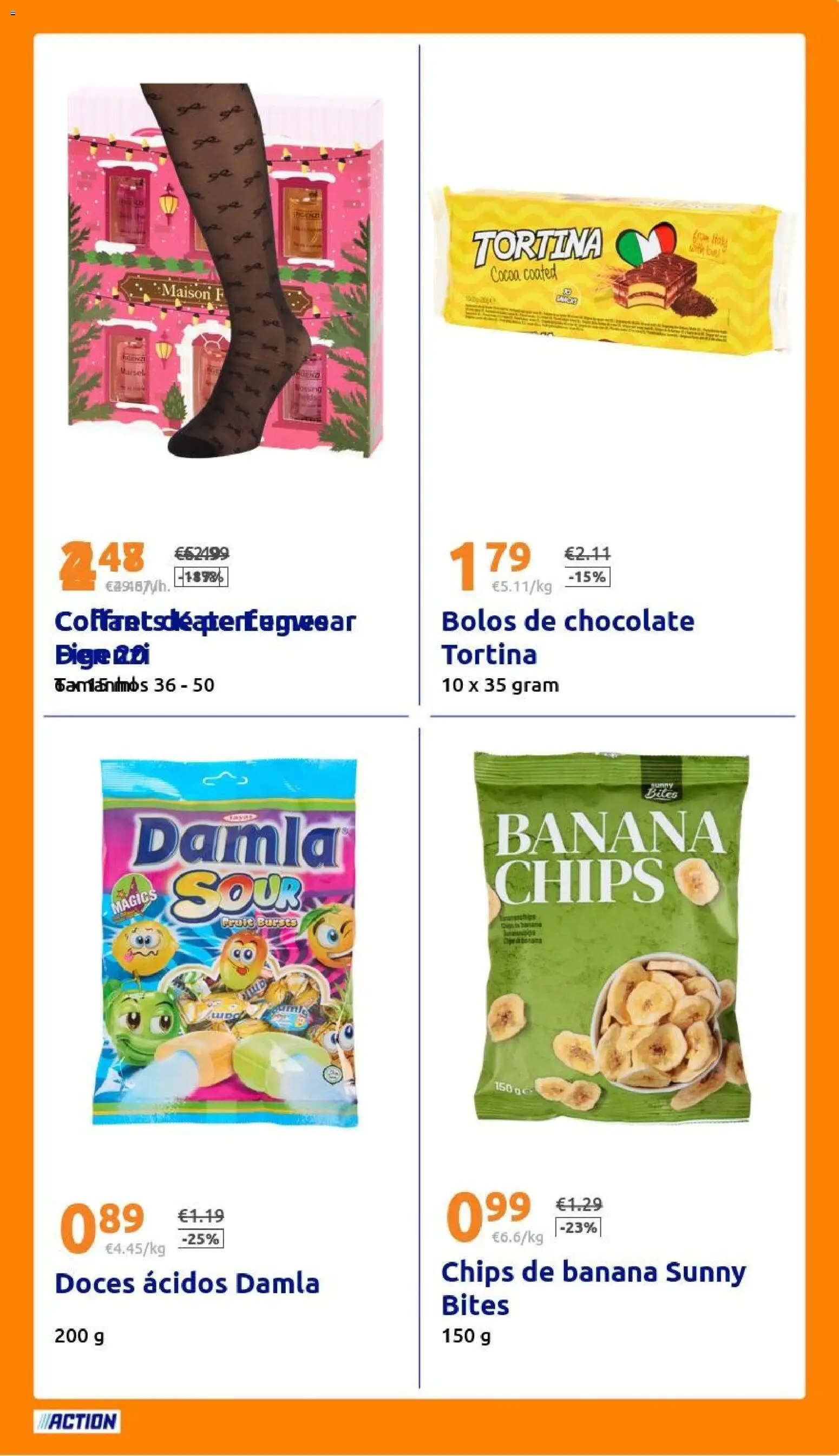 Action - Action PT week 45 2025 │ válido de 05.11.2025 | Página: 19 | Produtos: Banana, Chocolate, Doces