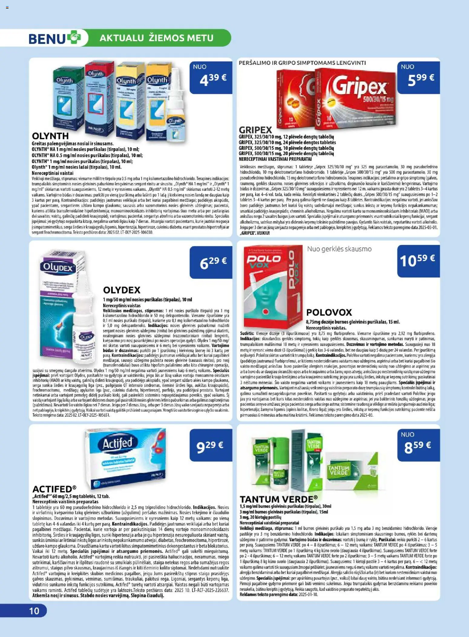 BENU akcijos nuo 01.01.2026 | Puslapis: 10