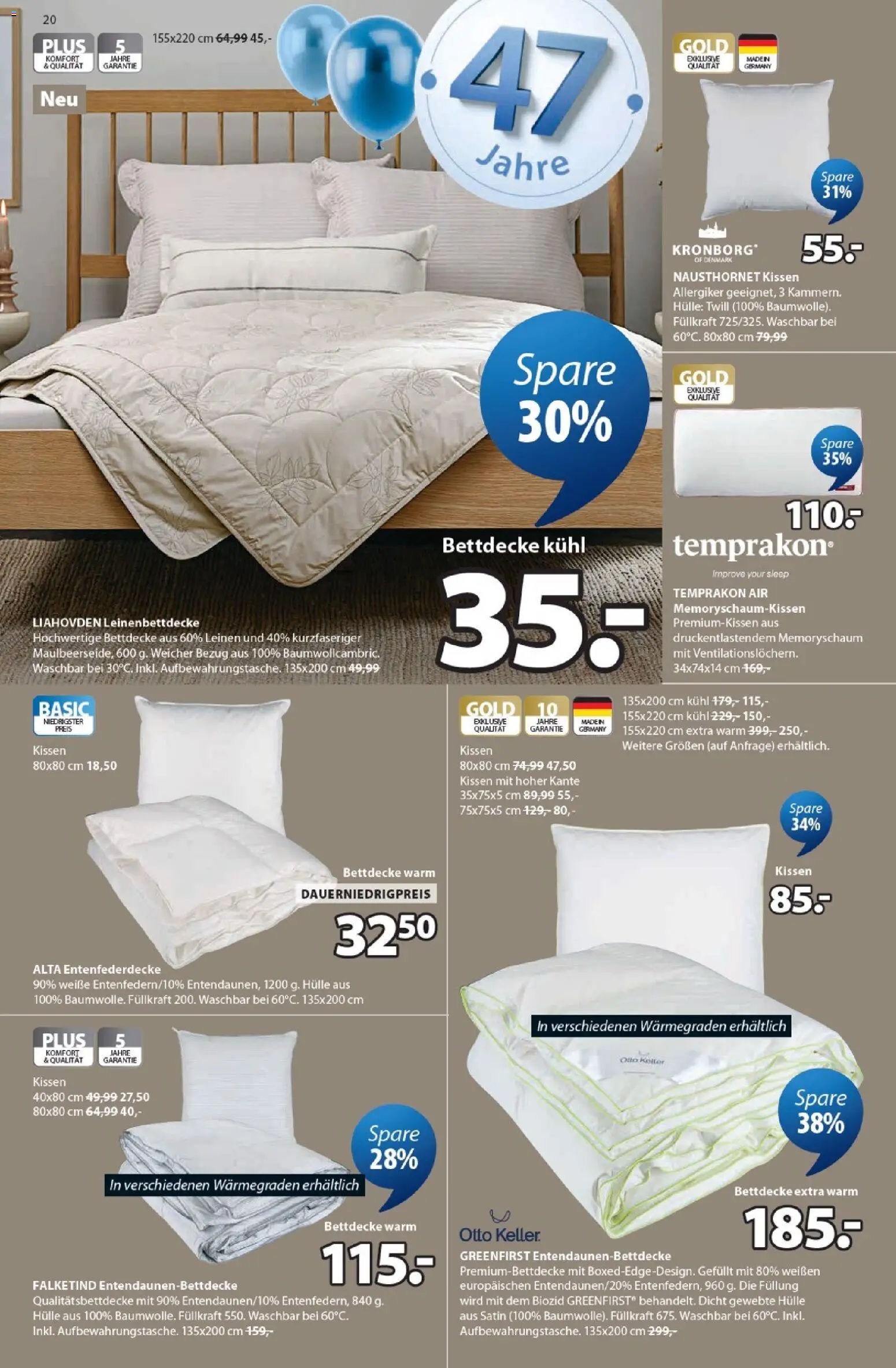 Prospekt JYSK  – gültig ab 15.02.2026 | Seite: 20 | Produkte: Hülle, Kissen, Bettdecke