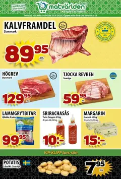 Matvärlden - Tensa - Förhandsvisning av reklamblad från butik Matvärlden aktuell från 14.09.2025
