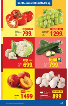 Cukkini, Cukkini - amely érvényes a következő dátumtól: 05.03.2026 | Oldal: 3