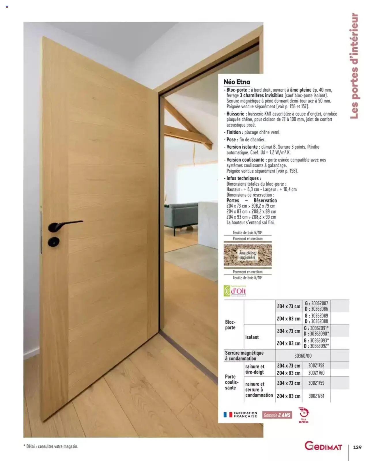  | Page: 139 | Produits: Plinthe, Porte, Portes
