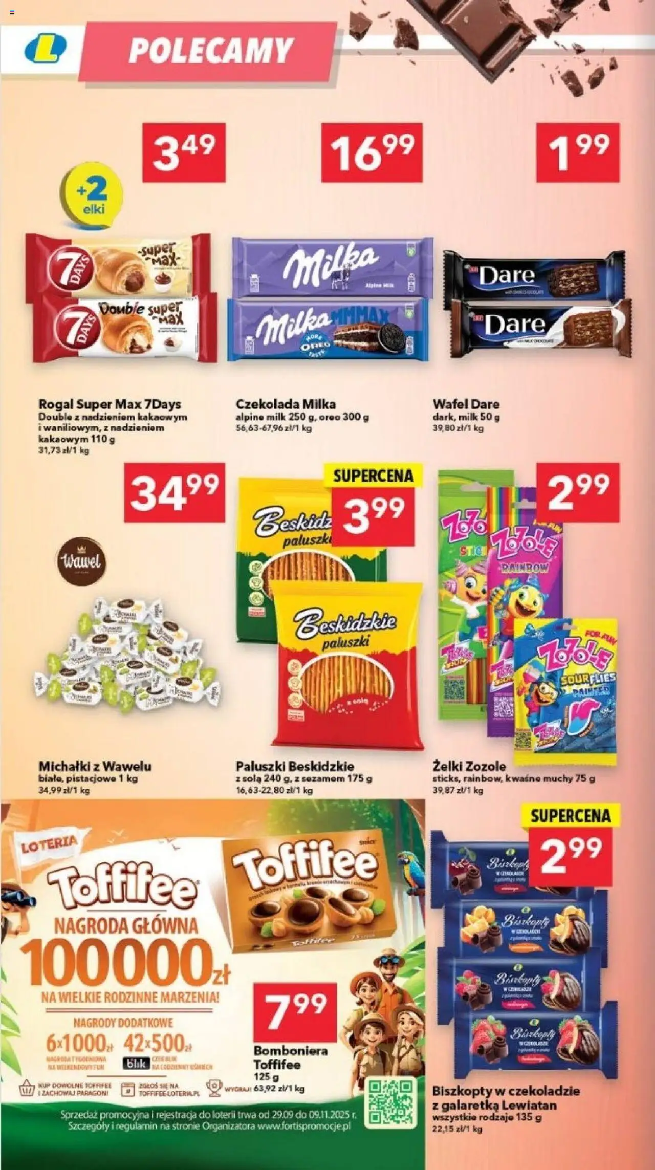Lewiatan gazetka - Szczecin od 23.10.2025 | Strona: 8 | Produkty: Czekolada milka, Toffifee, Paluszki, Czekolada