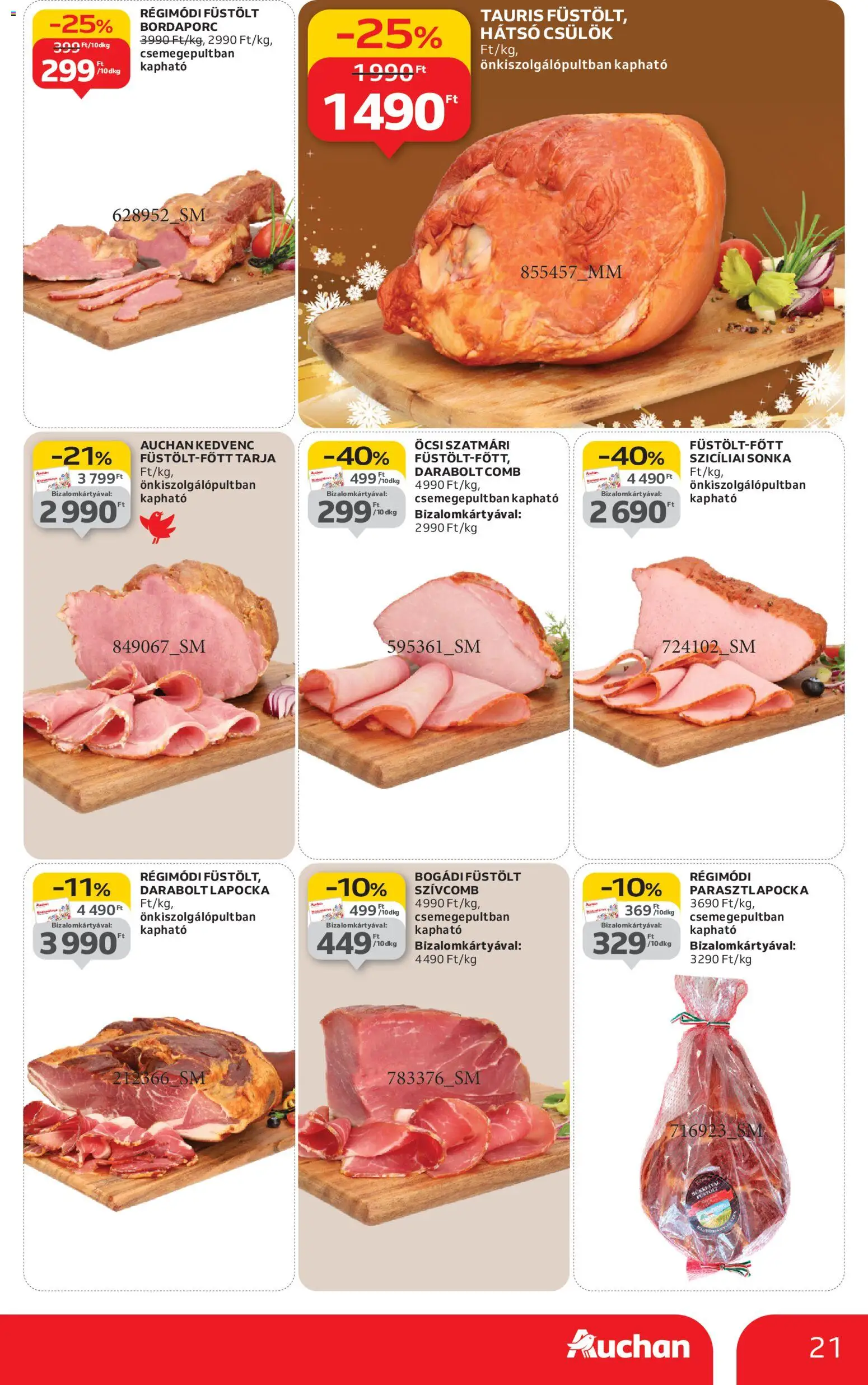 Auchan akciós ujság - amely érvényes a következő dátumtól: 04.12.2025 | Oldal: 21