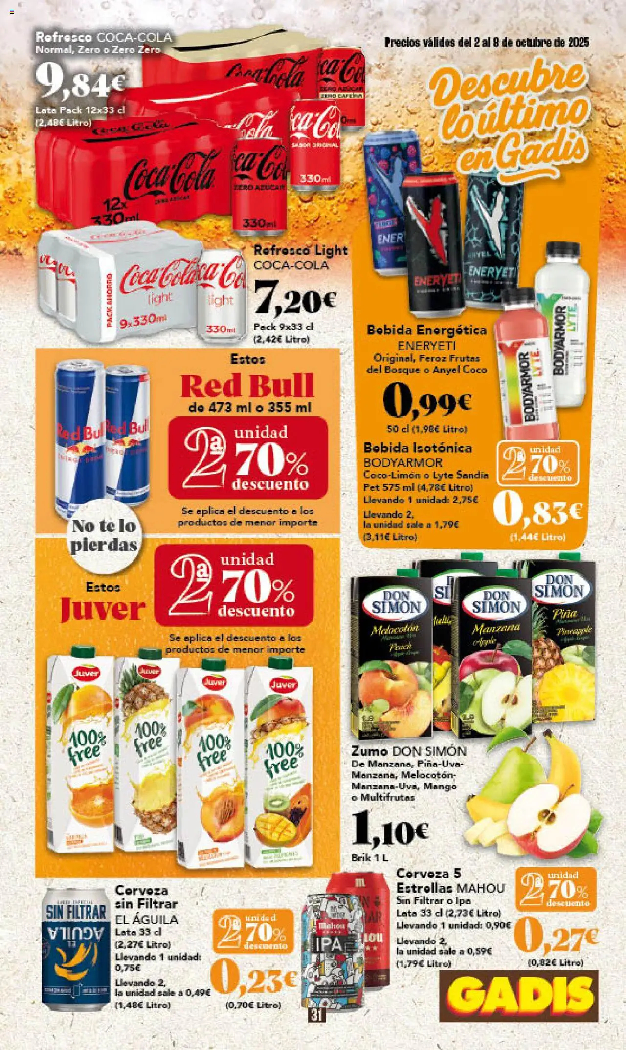 Gadis folleto │ válido desde el 02.10.2025 | Página: 31 | Productos: Cerveza, Ροζ πιπέρι, Manzana, Té