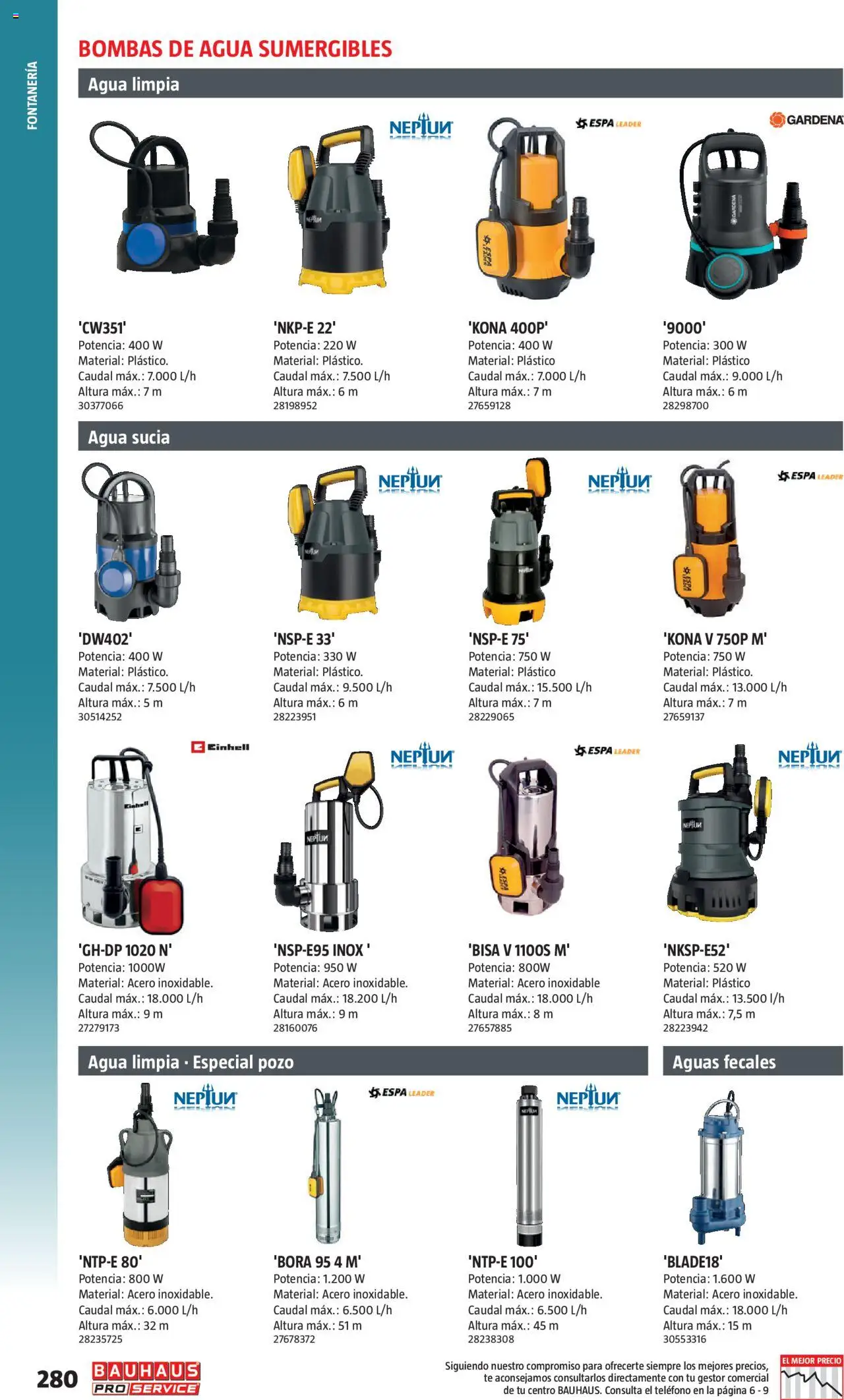 Bauhaus - ProService  │ válido desde el 24.02.2025 | Página: 280 | Productos: Té, Teléfono