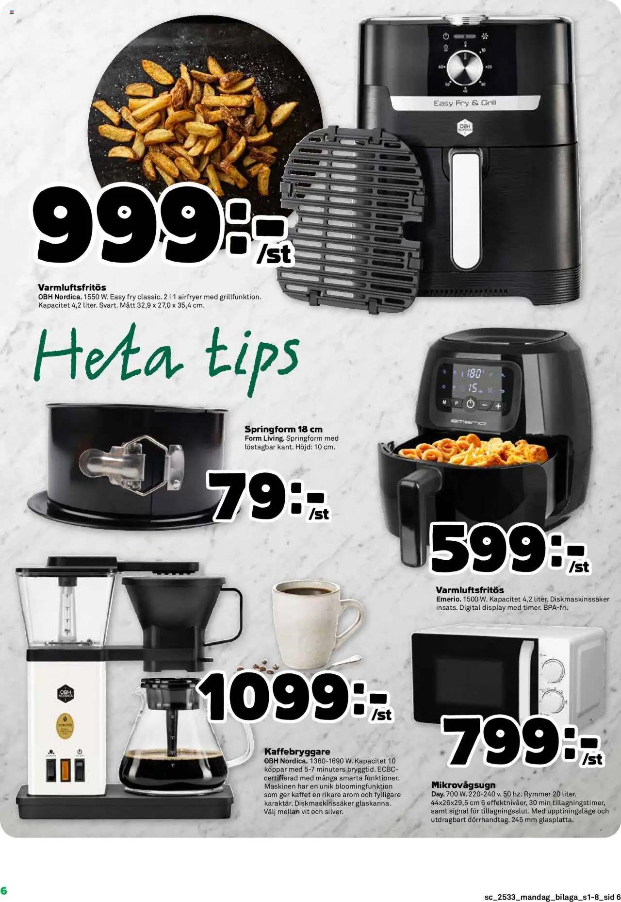 Stora Coop reklamblad aktuell från 11.08.2025 | Sida: 14 | Produkter: Grill, Kaffebryggare, Airfryer, Mikrovågsugn