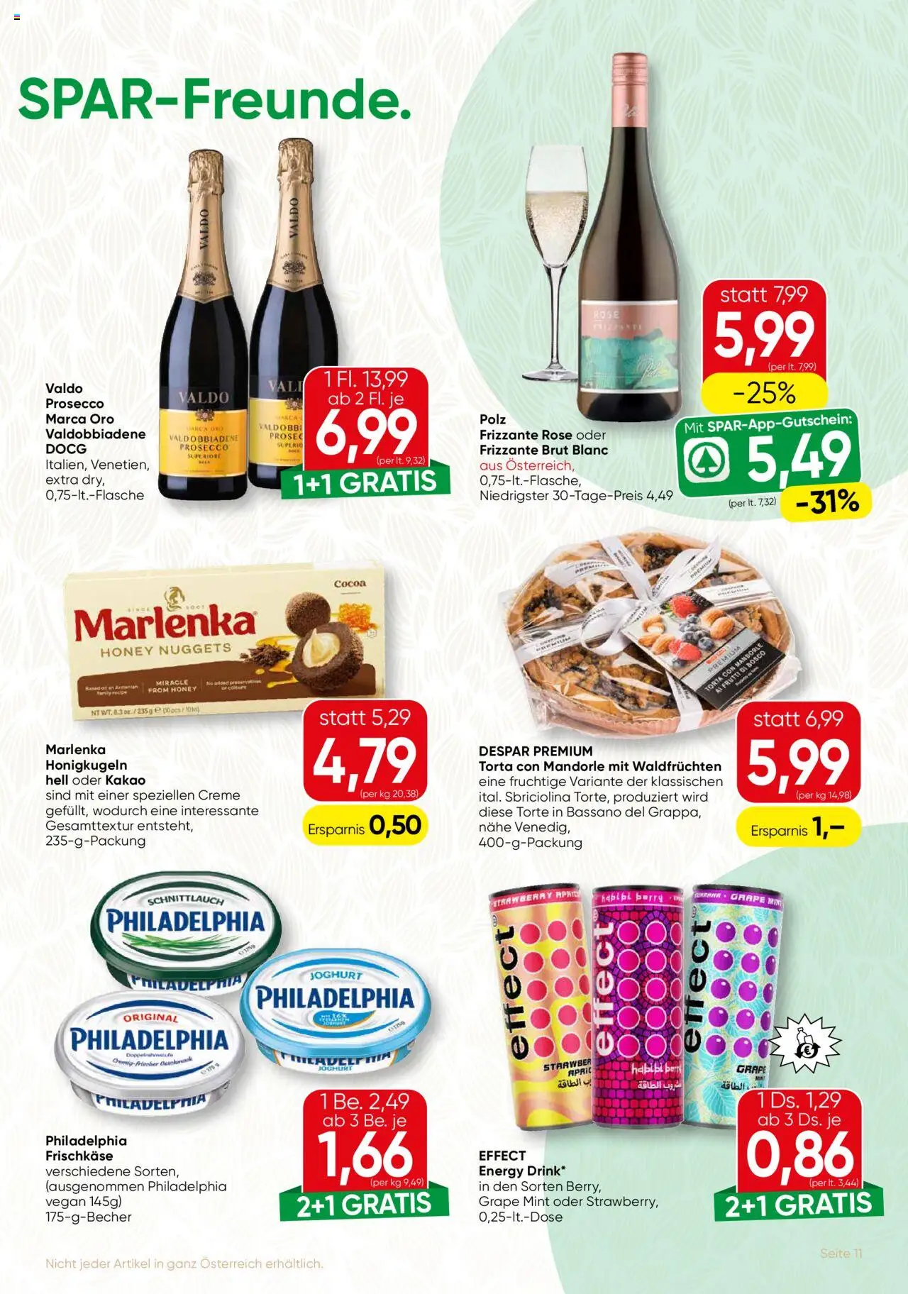 SPAR Gourmet Flugblatt Wien gültig ab 11.09.2025 | Seite: 11 | Produkte: Creme, Joghurt