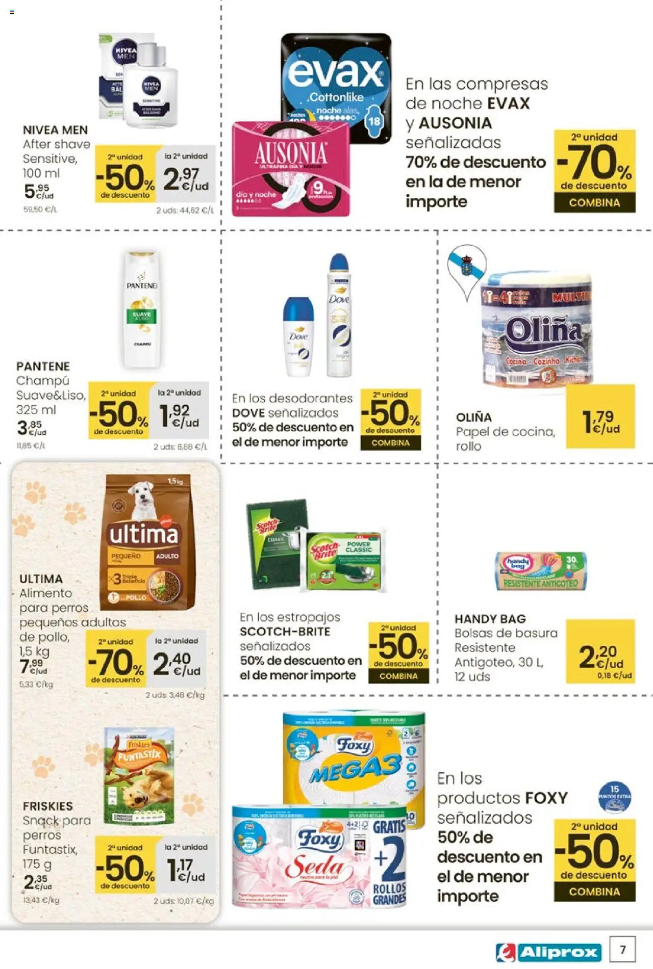 Eroski - Aliprox │ válido desde el 16.10.2025 | Página: 7 | Productos: Champú, Cocina, Γλυφιτζούρι