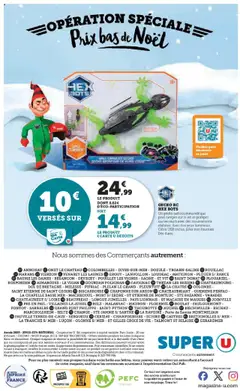 Super U - Prévisualisation de Super U - Prix bas de Noël valide à partir de 21.10.2025 | Page: 52 | Produits: Câble, USB, Porte, Piles