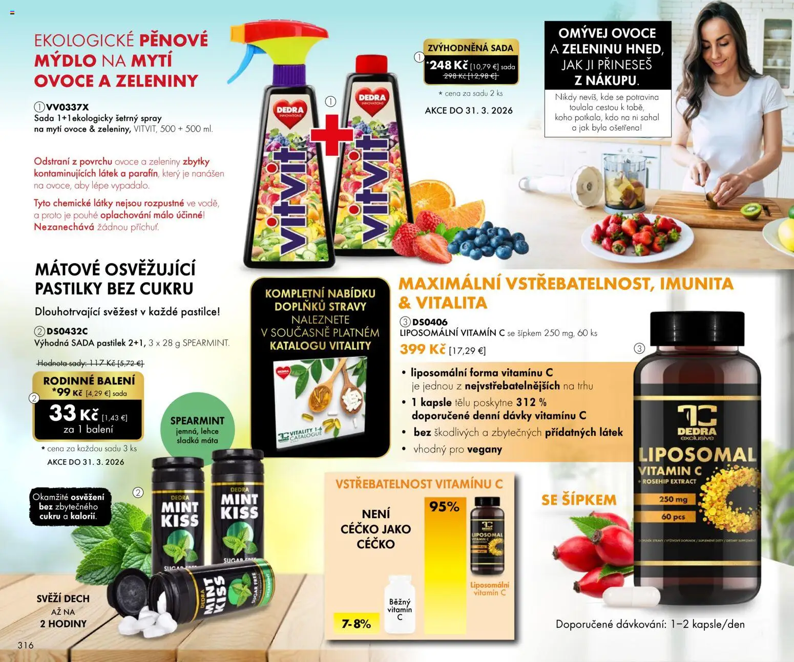 Nové Dedra akcie – leták je platný od 01.03.2026 | Strana: 16 | Produkty: Hodiny, Mydlo