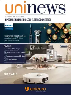 Anteprima del volantino Unieuro Piccoli Elettrodomestici catalogo valido a partire dal 06.12.2025