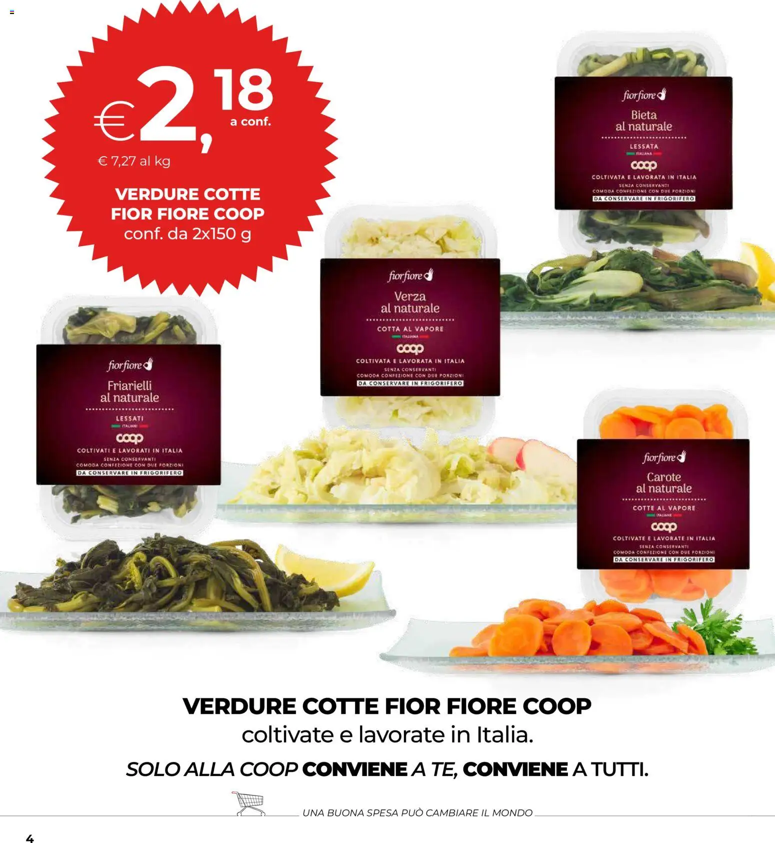 Volantino COOP del 07.01.2026 | Pagina: 4 | Prodotti: Verdure, Carote, Friarielli, Frigorifero