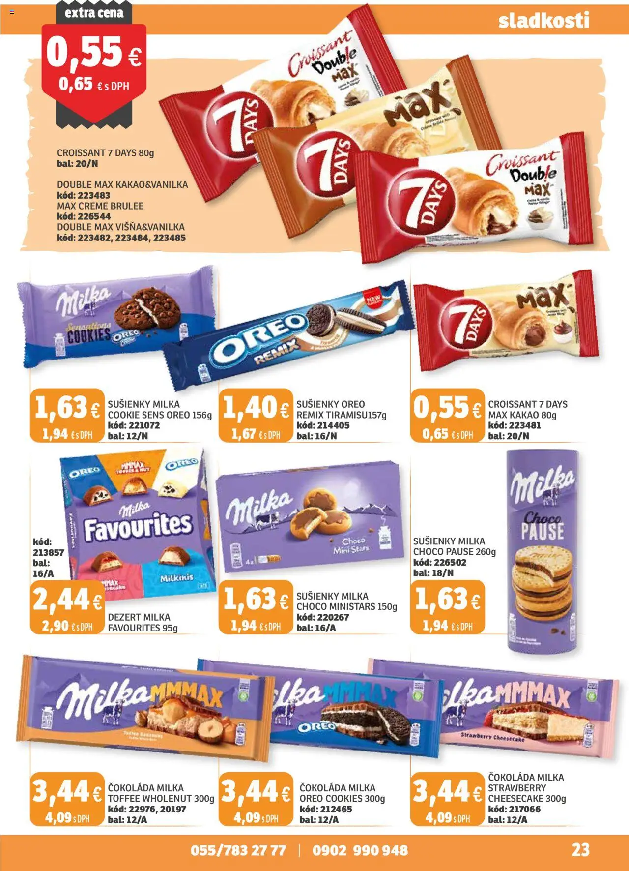 Labaš magazín │ platný od 25.07.2025 | Strana: 23 | Produkty: Croissant, Čokoláda, Milka, Kakao