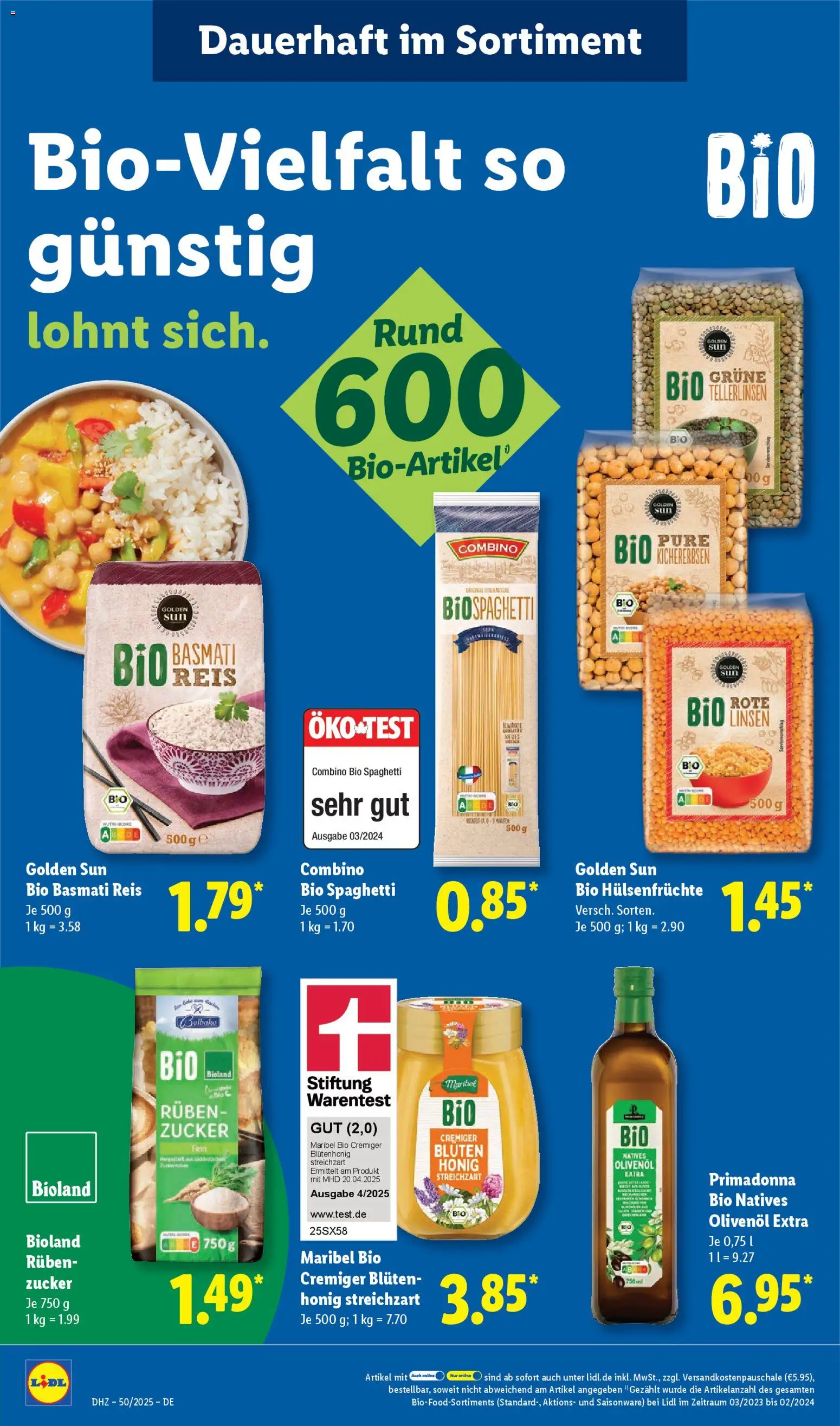 Lidl Prospekt Aarbergen – gültig ab 08.12.2025 | Seite: 20 | Produkte: Olivenol, Zucker, Reis
