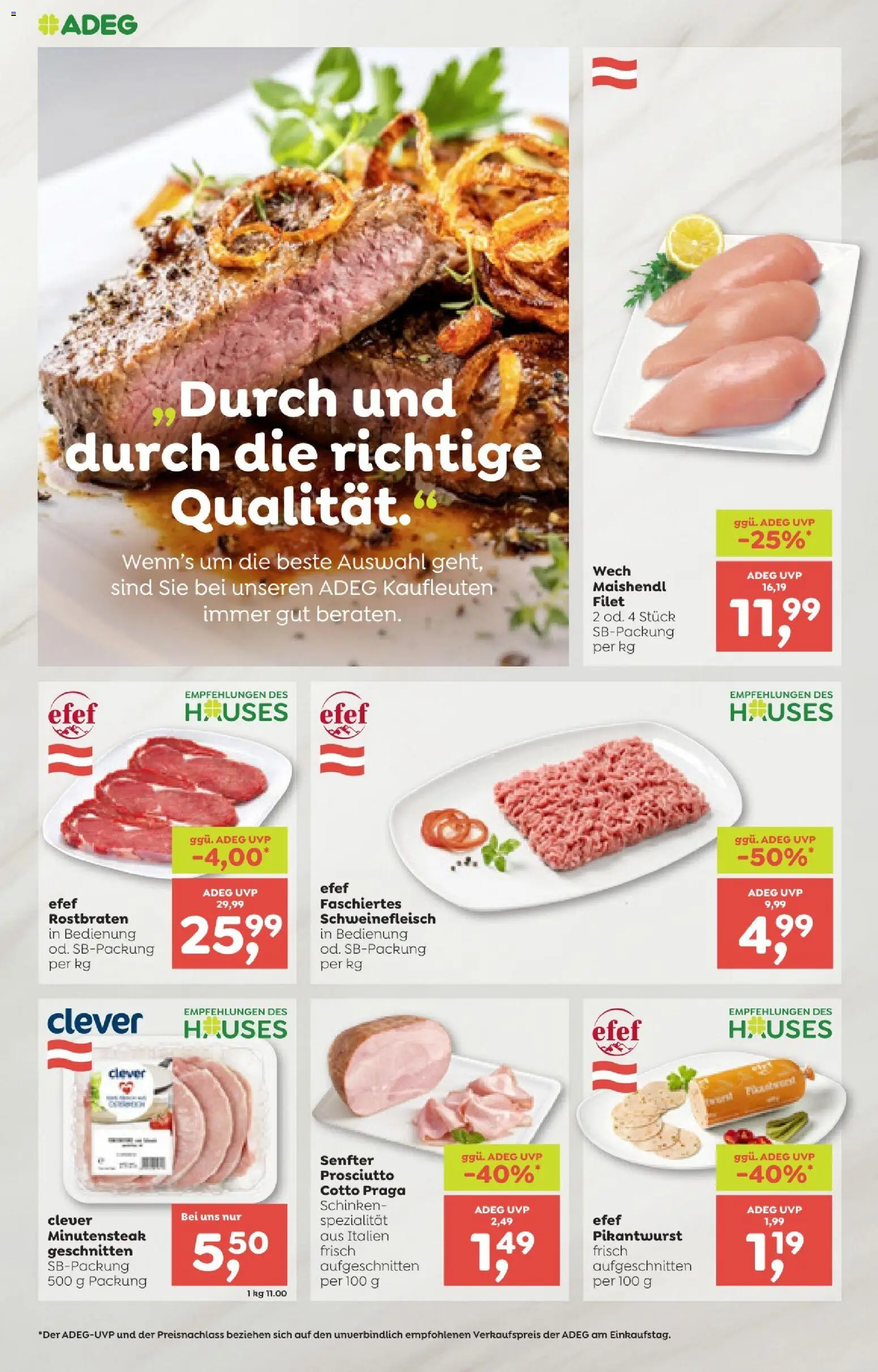 ADEG Flugblatt gültig ab 22.01.2026 | Seite: 8 | Produkte: Schinken, Schweinefleisch