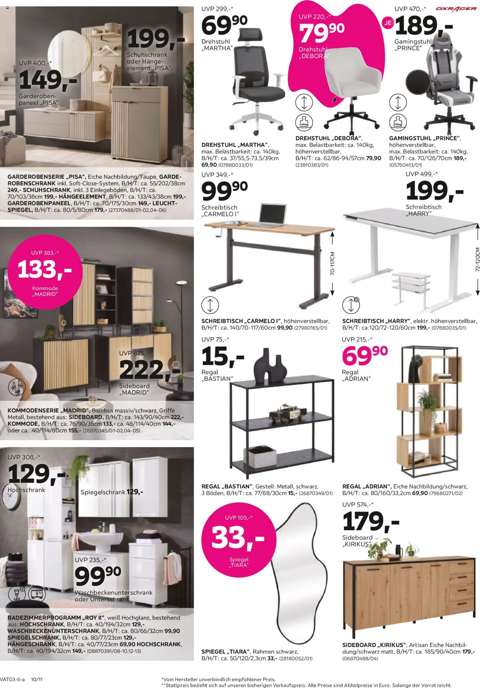Mömax Prospekt aktuell gültig ab 24.02.2026 | Seite: 10 | Produkte: Kommode, Regal, Spiegel