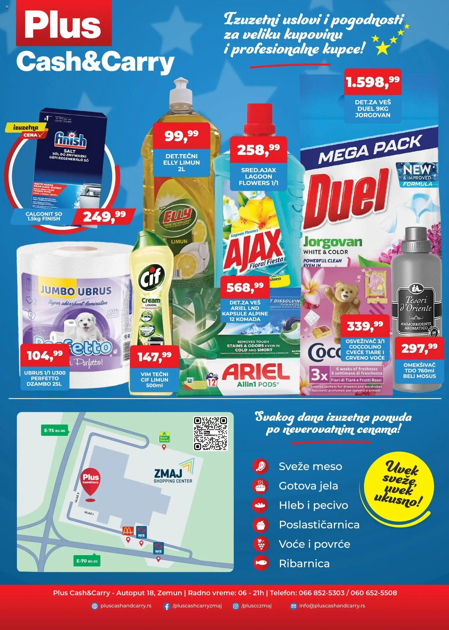 Plus Cash & Carry katalog - važi od 24.10.2025 | Strana: 4 | Proizvode: Ariel, Finish, Telefon, Pecivo
