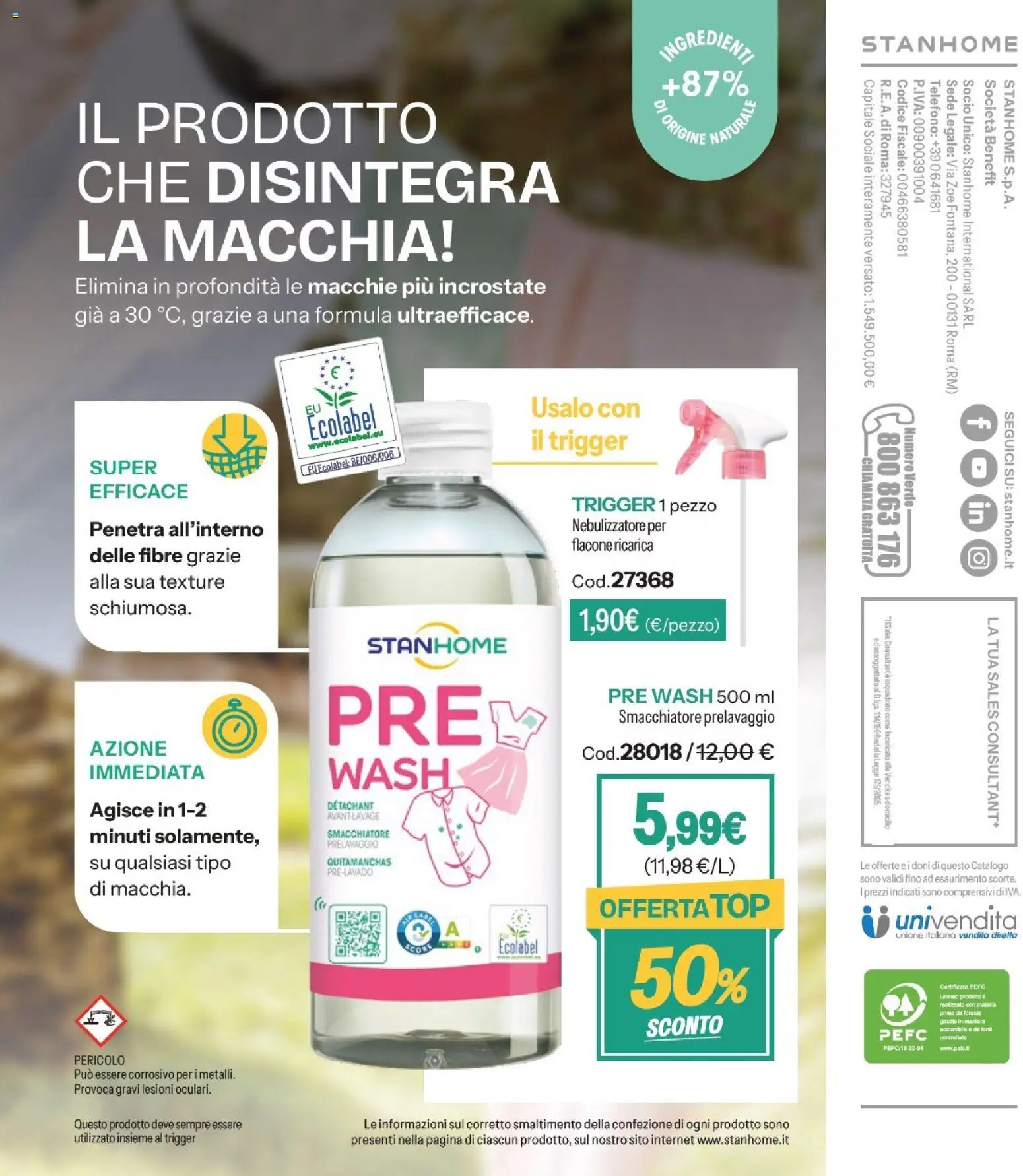 Volantino Stanhome del 17.02.2026 | Pagina: 1 | Prodotti: Smacchiatore, Nebulizzatore