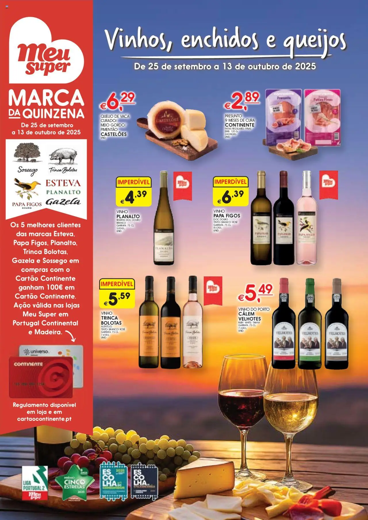 Meu Super folheto │ válido de 25.09.2025 | Página: 1 | Produtos: Pimentão, Queijo, Presunto, Vinho