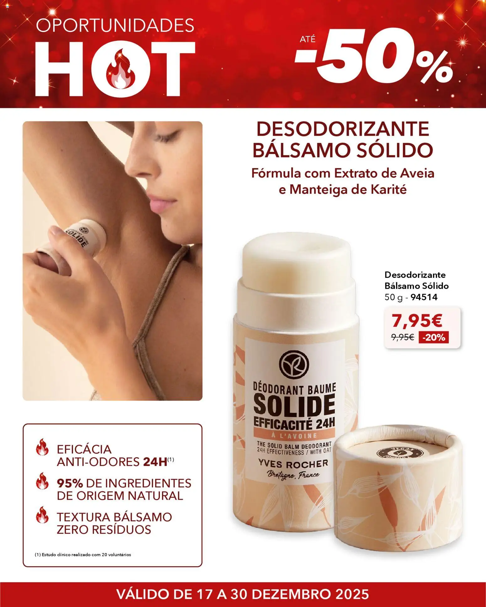 Yves Rocher - Oportunidades hot │ válido de 17.12.2025 | Página: 16 | Produtos: Aveia, Desodorizante, Manteiga